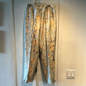 Silk Beaded Lined Pants